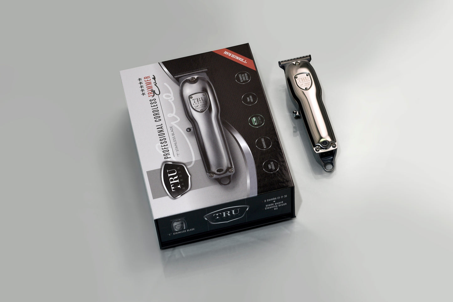 Trimmer para barba Patillera para Acabados Perfilador de barba Retoque Profesional Cuchilla T, Trimmer Profesional Acero Inoxidable alta durabilidad