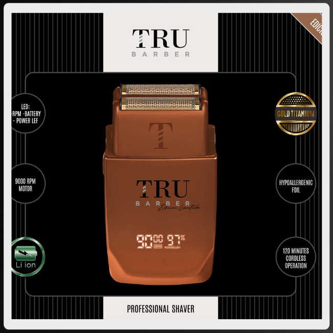 Evolution 9.000 Rpm Afeitadora Eléctrica Profesional Para un Apurado de Cabeza o Cara, Afeitadora Barbero Profesional. Recargable e Inalámbrica.