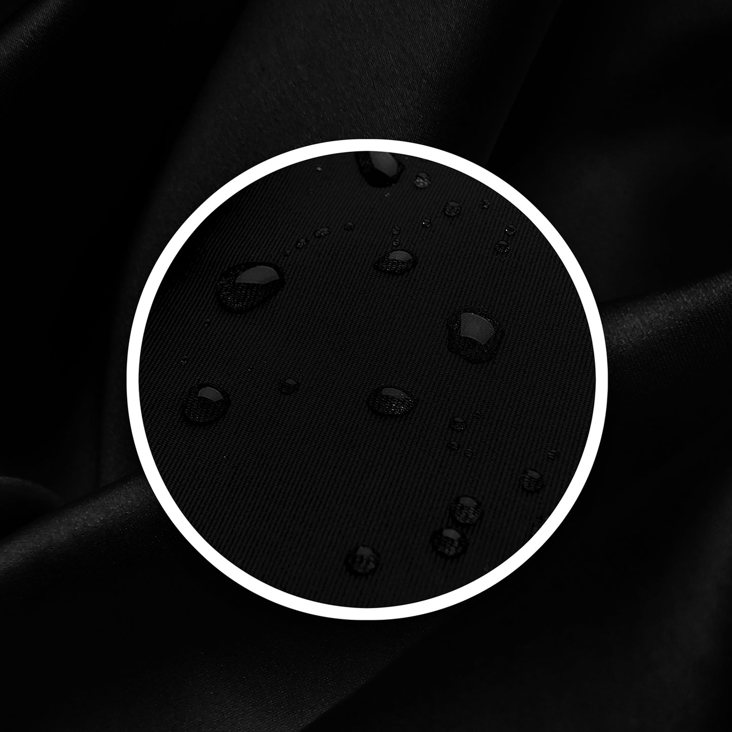 Capa de peluquería con cuello de silicona, 100% poliéster