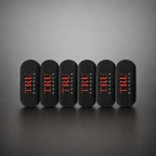 Hair Grippers  Red /  Black
