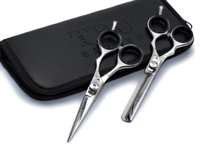 KIT Tijeras Barbero profesional corte + pulir 5.50 pulgadas